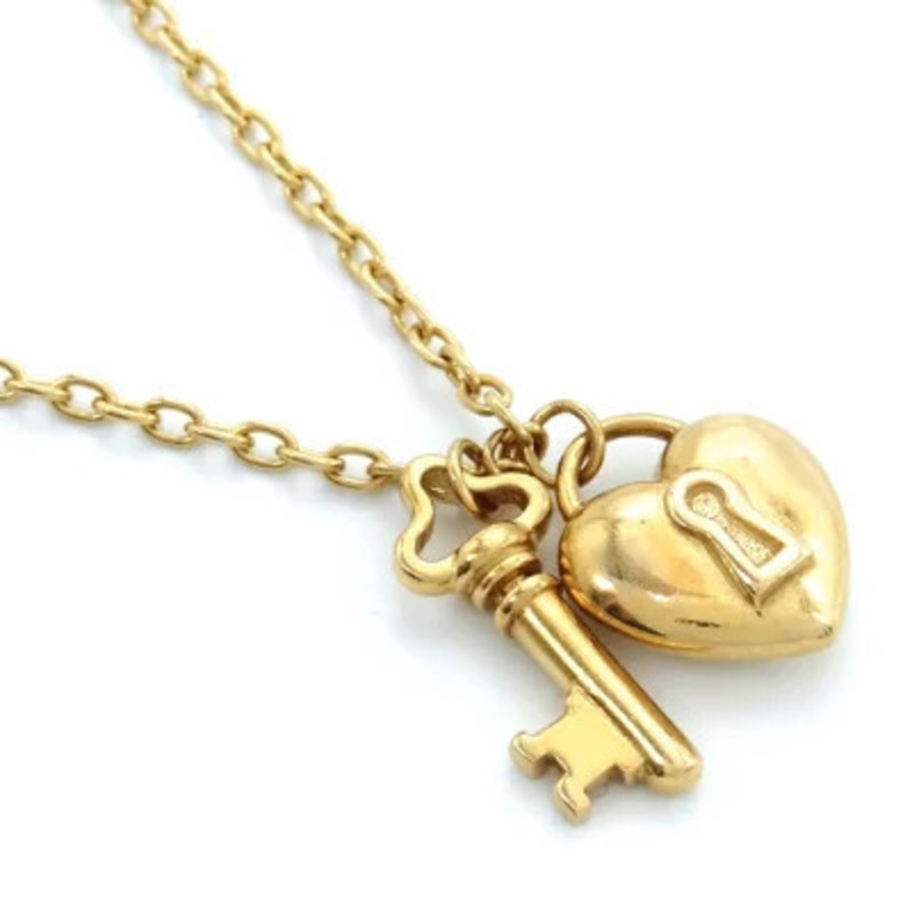 Tiffany Co Heart Lock Necklace Yellow Gold